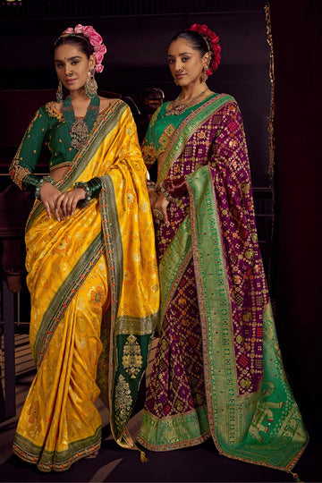 Kimayra Designer Banarasi Dola Silk Saree