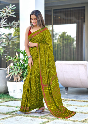Ajrakh Fancy Hand Block Mulmul Cotton Sarees – Feel the Luxury of Soft Cotton