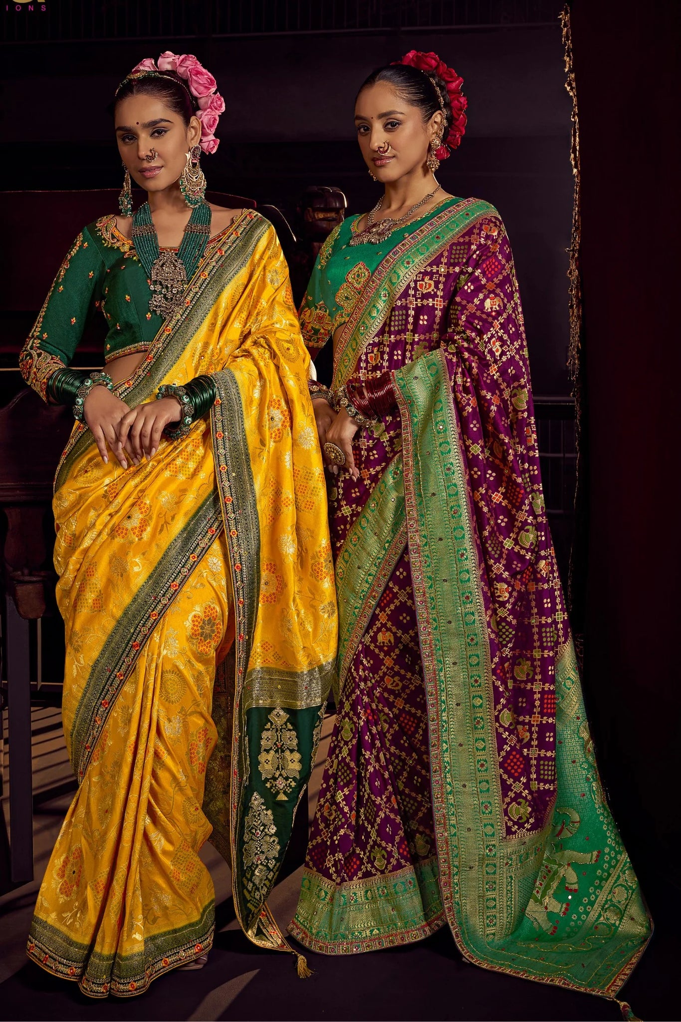 Kimayra Designer Banarasi Dola Silk Saree