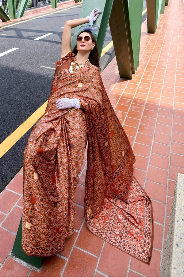 Elegant Satin Crepe Sarees for Modern Grace