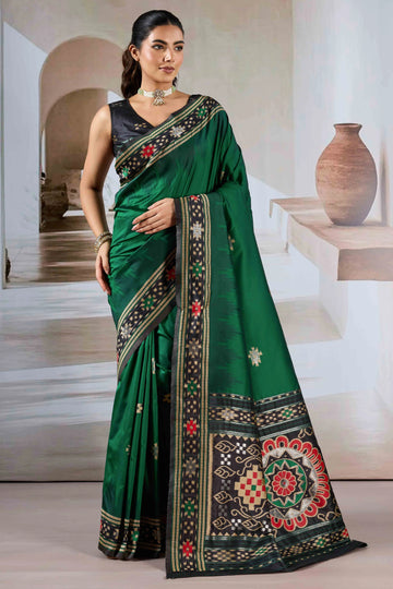 PURE PATOLA Authentic Handloom Weaving Silk Saree