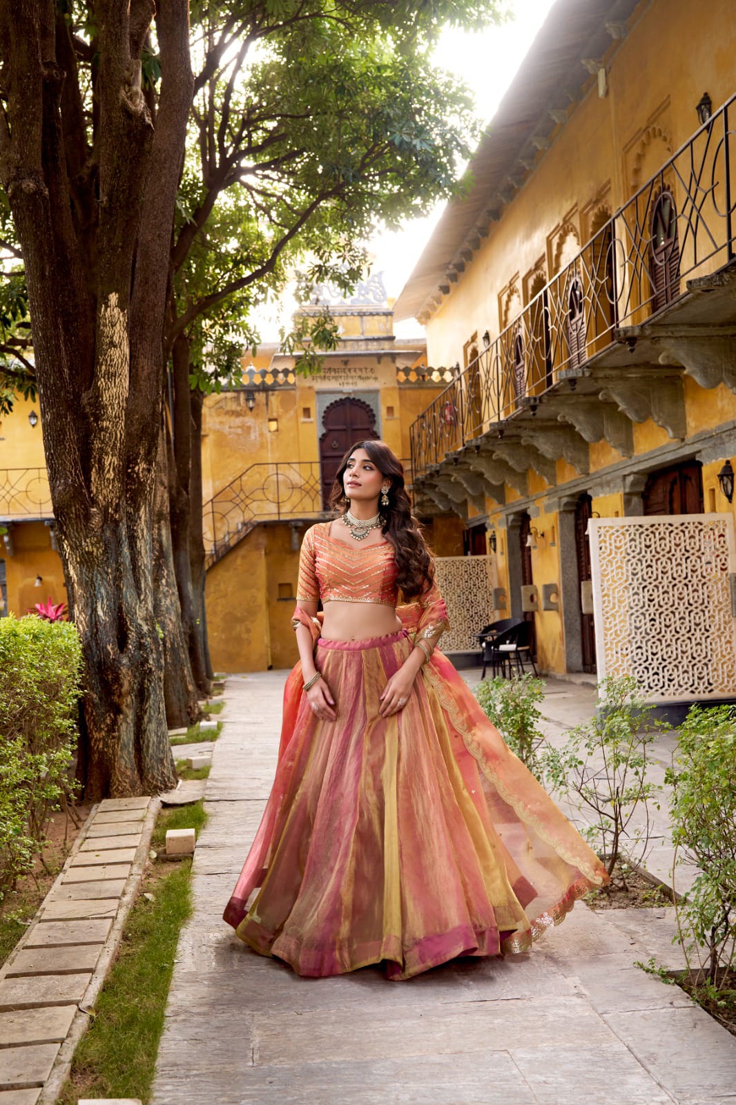 Carika Silk Embroidered Lehenga Choli with Sequins Dupatta