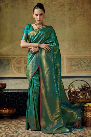 Faddism IZEL Handloom Weaving Silk Designer Saree