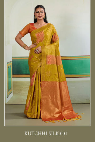 Faddism Kutchhi Silk Pochampally Pure Silk Handloom Saree