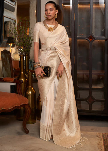 Faddism Korsa Georgette Pure Khadi Handloom Saree