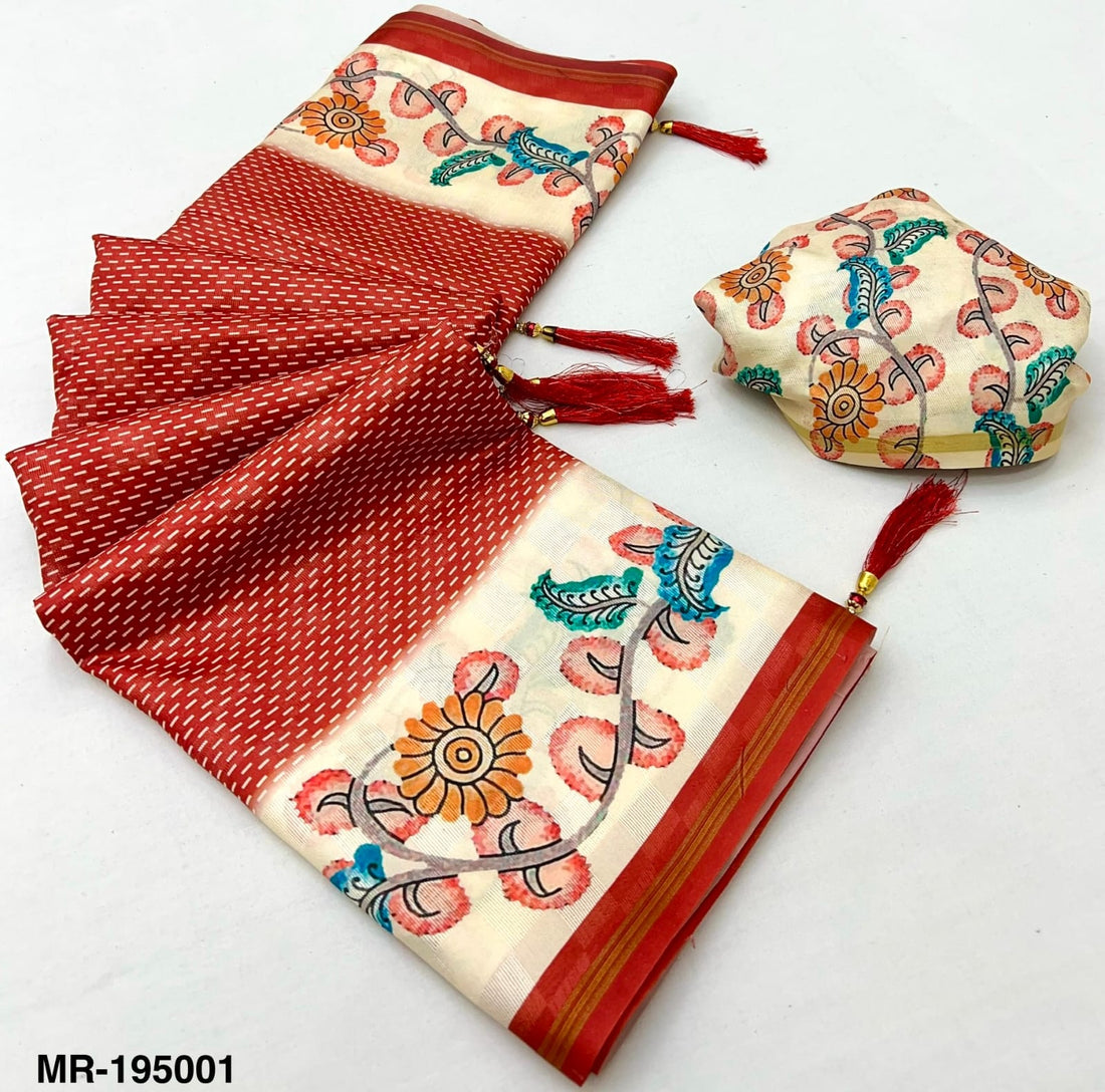 Faddism Maheshwari Silk Vol-3 Cotton Silk Saree