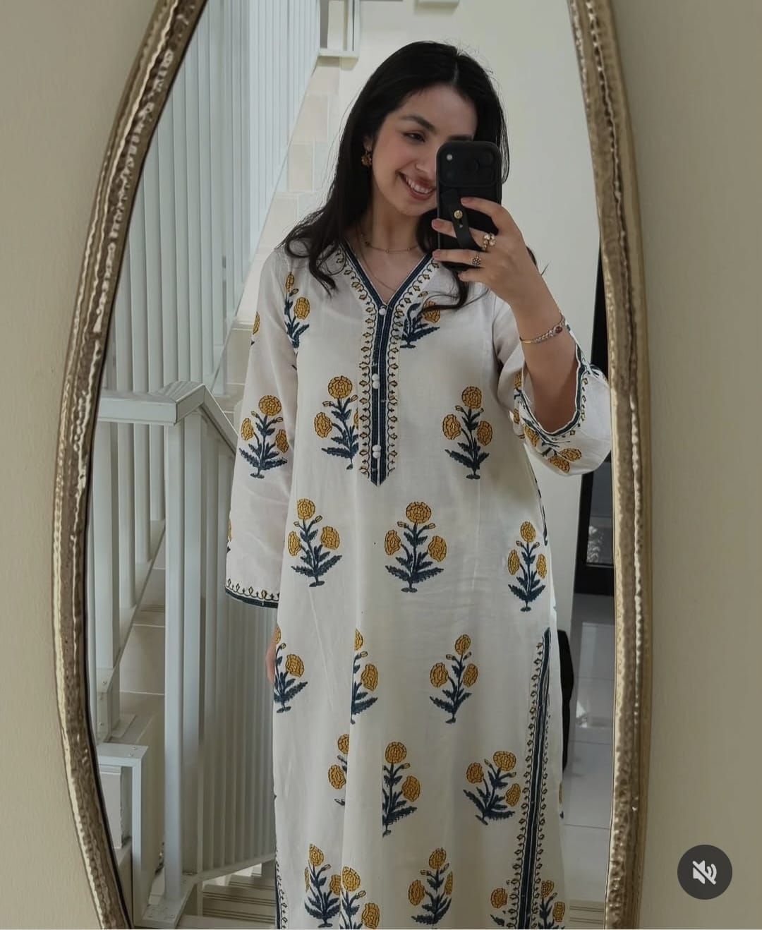 Faddism Premium Cotton 60×60 Designer Kurta Set