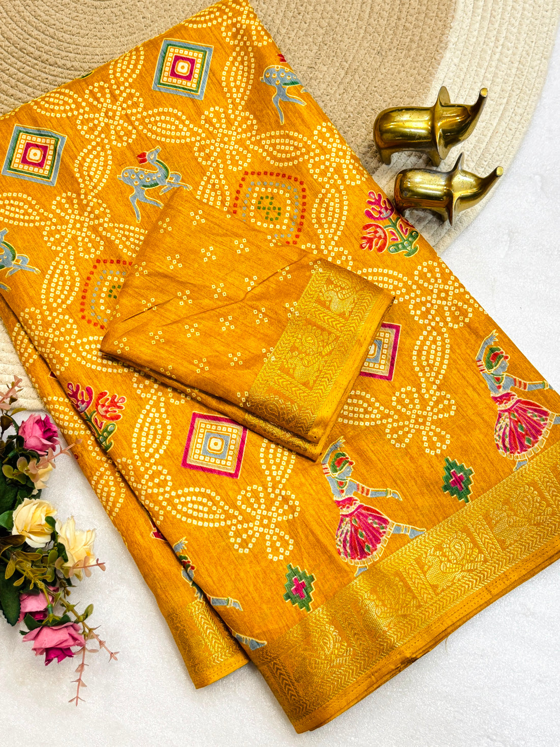 Faddism Premium Tussar Silk Saree