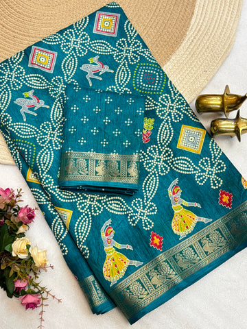 Faddism Premium Tussar Silk Saree