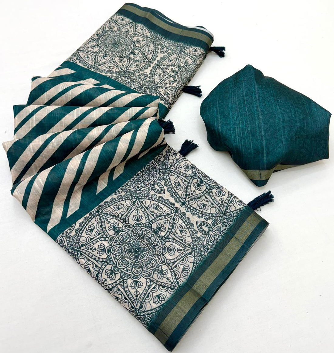 Faddism Rishika Cotton Silk Saree