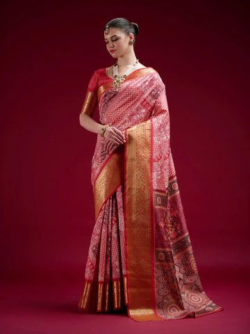 Faddism Saaria Silk Dola Handloom Silk Saree