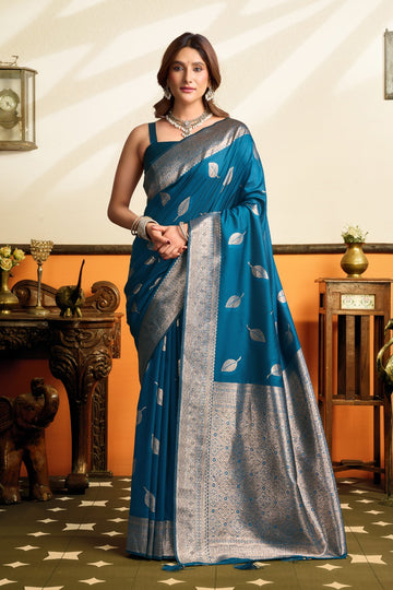 Faddism Saroj Premium Soft Silk Saree with Tassels