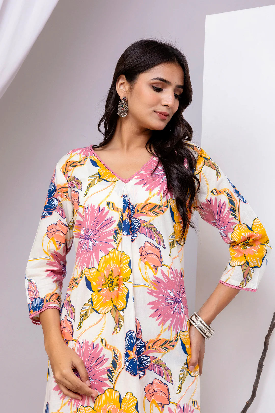 Multicolor Floral Printed Co-Ord Set for Women