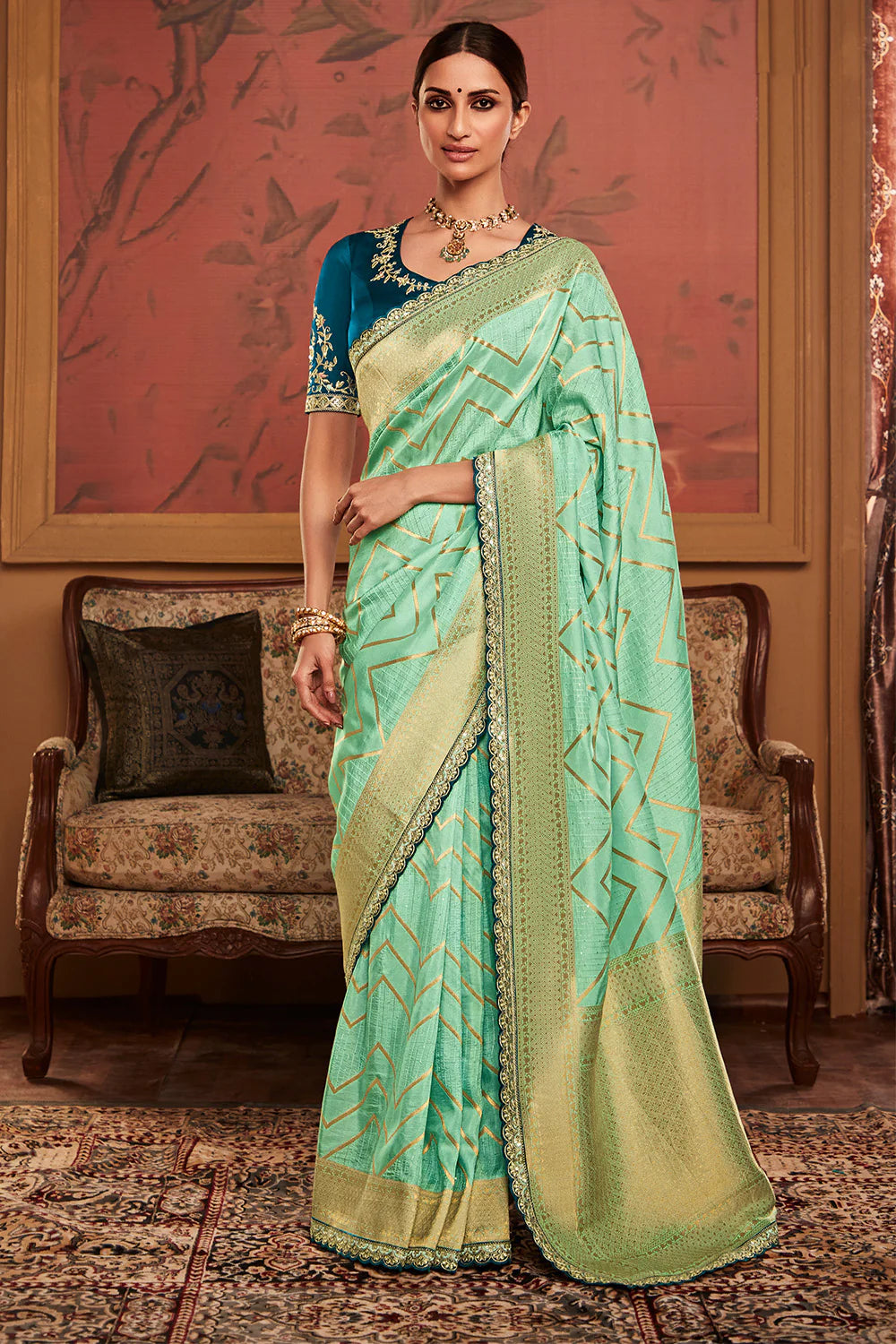 Sindhuri Maharani Traditional Fancy Designer Saree