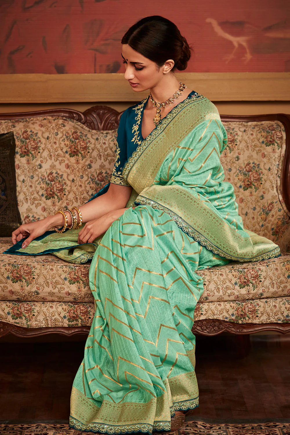 Sindhuri Maharani Traditional Fancy Designer Saree