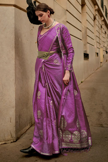 Kronicle Silk Pure Satin Zari Handloom Weaving Sarees