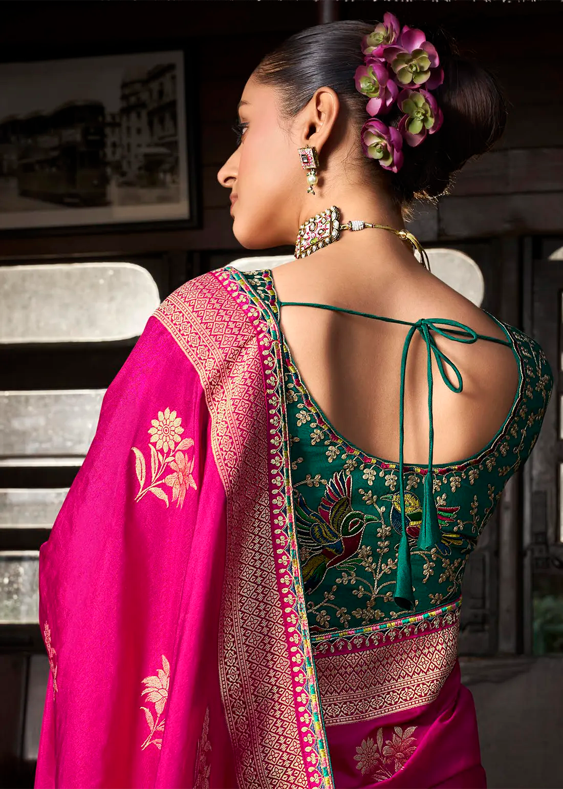 KRISHA Pink Soft Dola Viscose Silk Saree by Kira