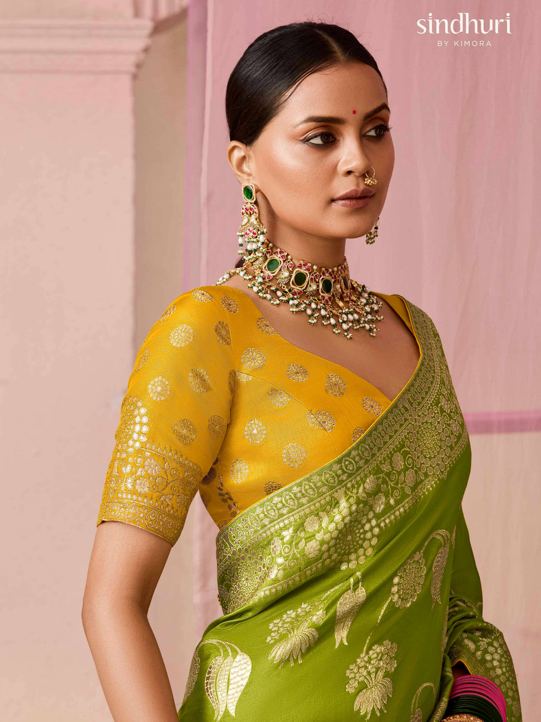 Faddism Premika Mehendi Viscose Ethnic Wear Collection