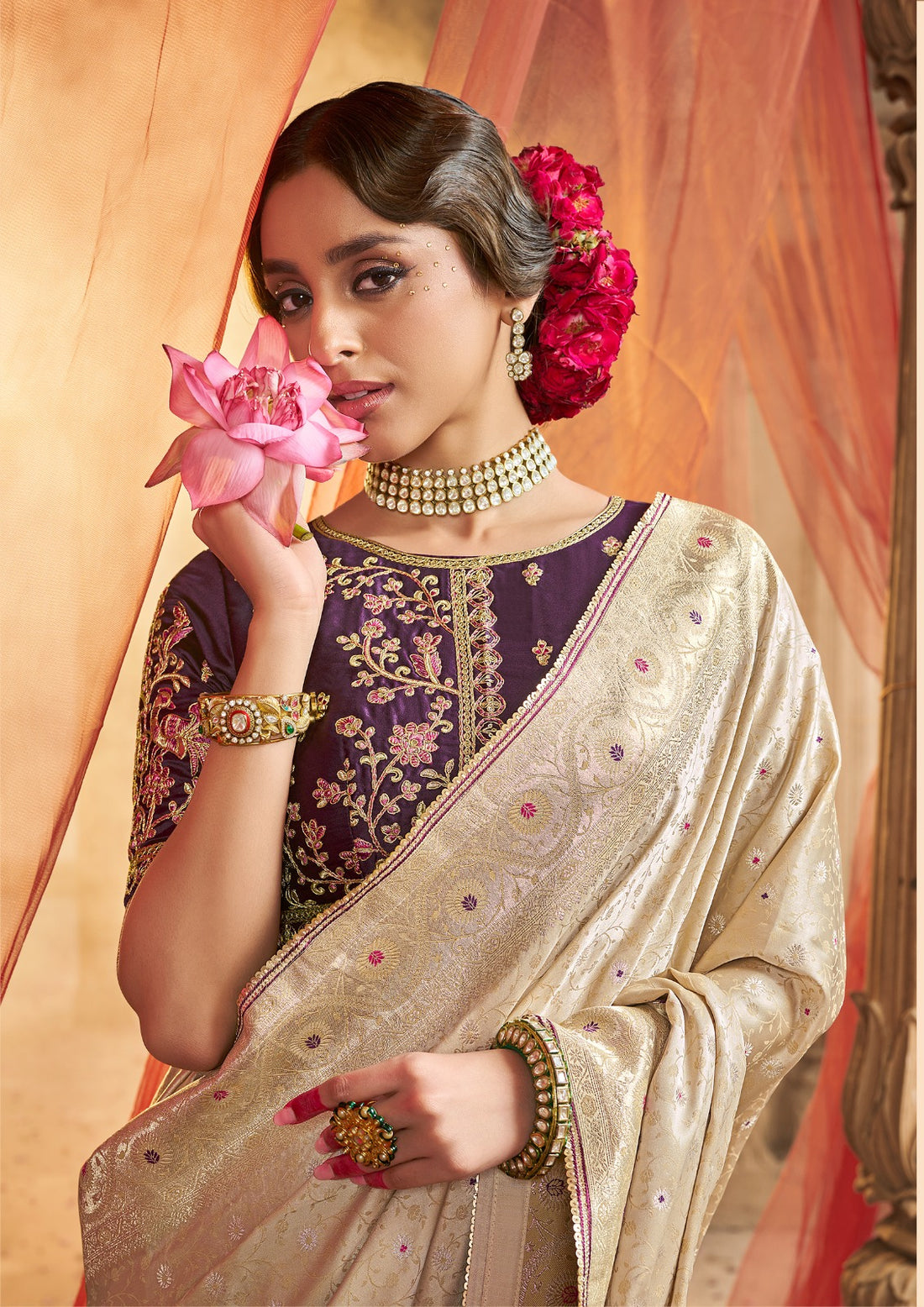 Kira Exclusive Kaya  Satin-Based Fancy Fabric Saree