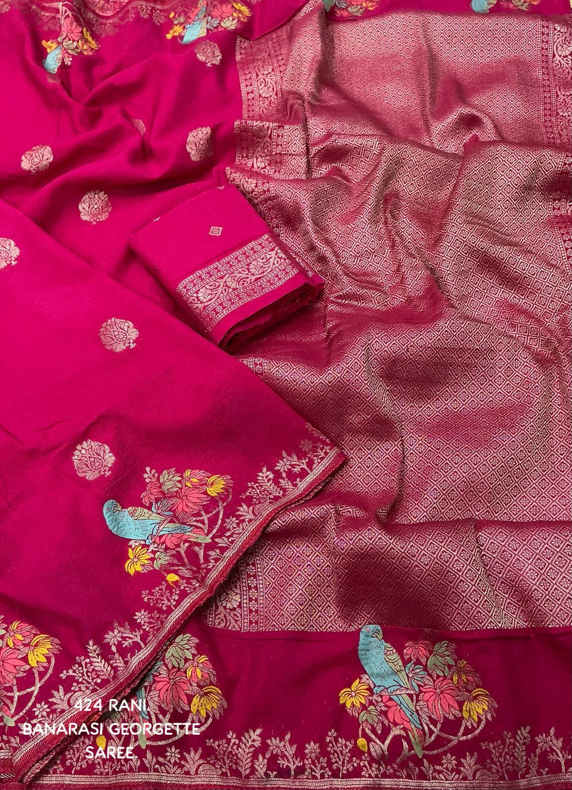 Royal Elegance – Banarasi Woven Pure Georgette Saree