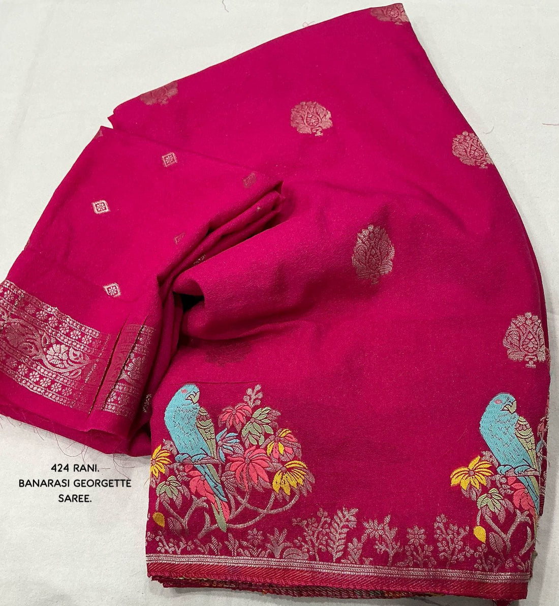 Royal Elegance – Banarasi Woven Pure Georgette Saree