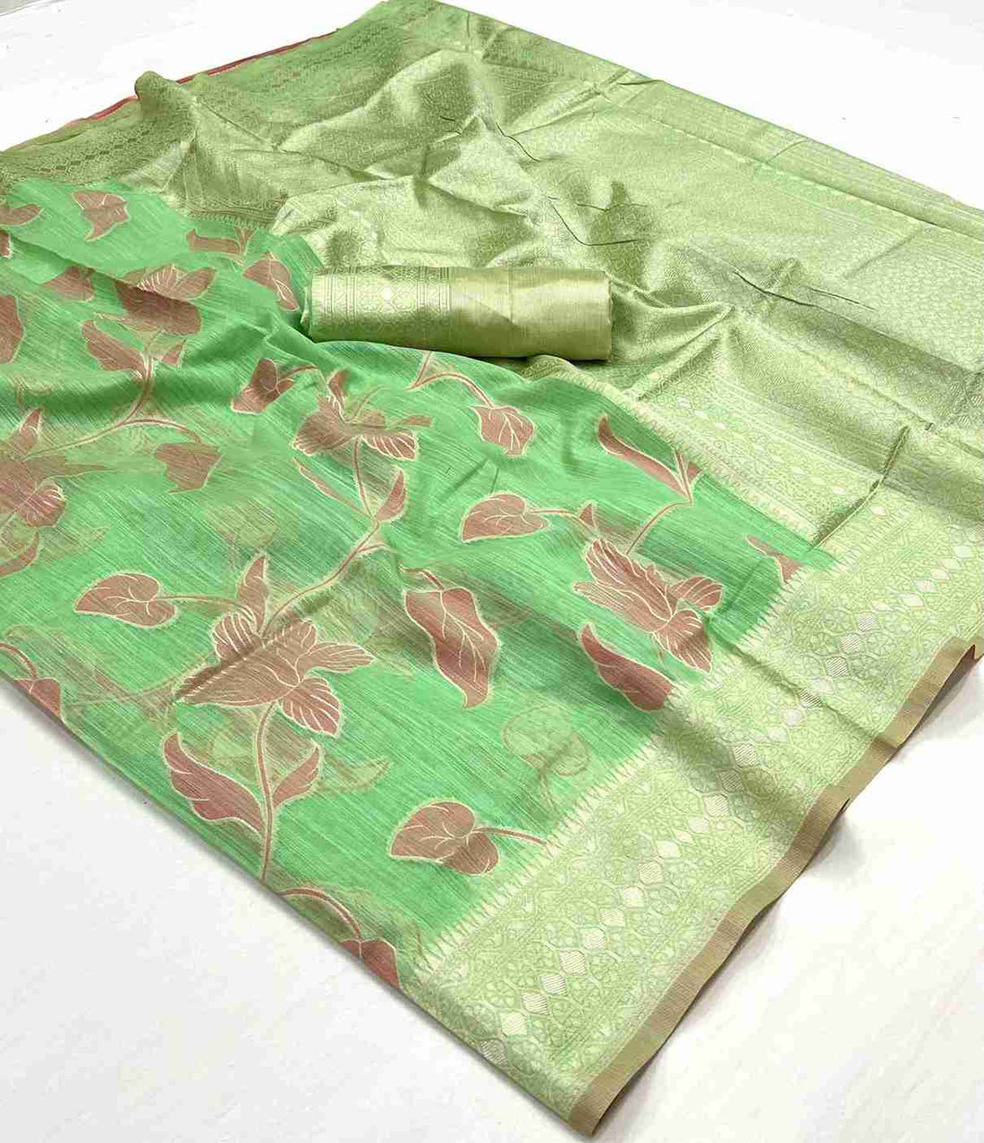 Premium Handloom Linen Saree – Kapri Collection