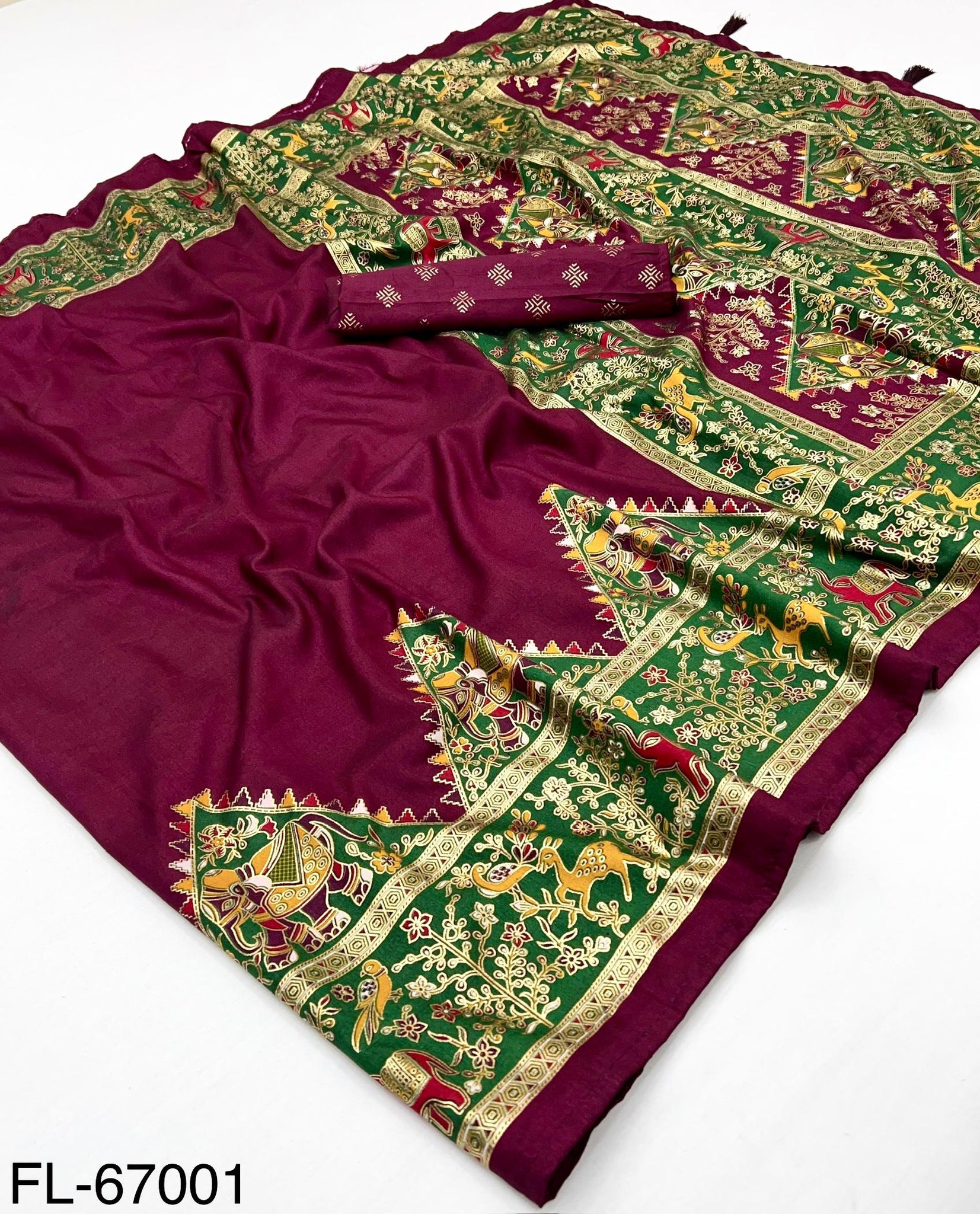 Super Demanding Foily Design Saree – Kazari Series