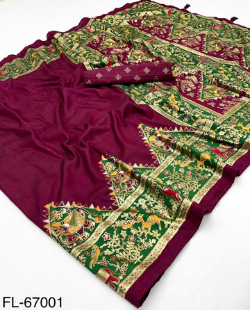 Super Demanding Foily Design Saree – Kazari Series