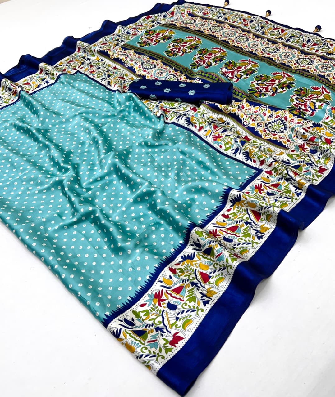 Premium Semi Modal Kalamkari Saree – Ethnic Wear for Women