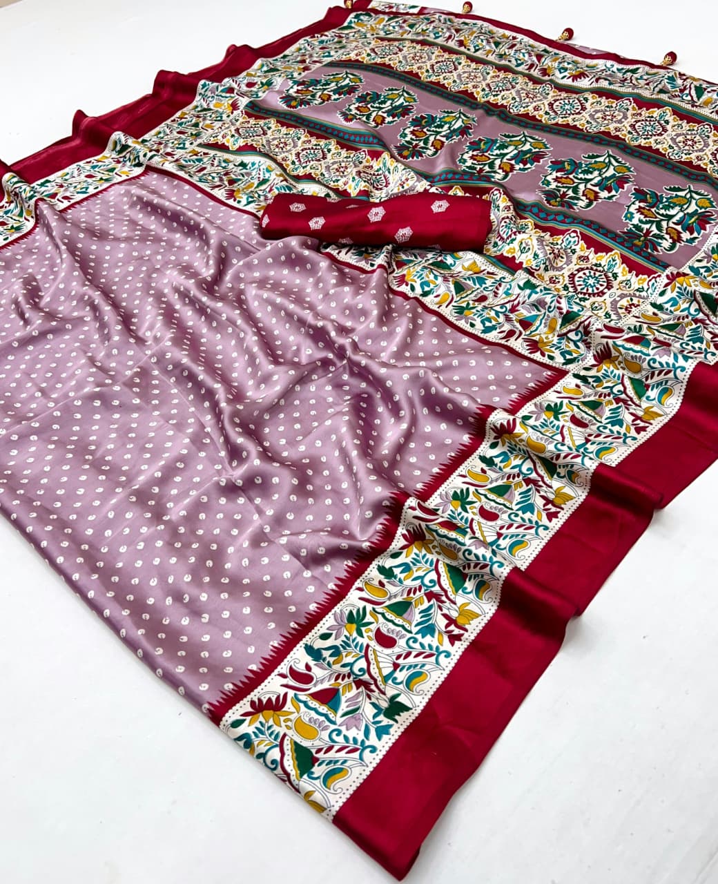 Premium Semi Modal Kalamkari Saree – Ethnic Wear for Women