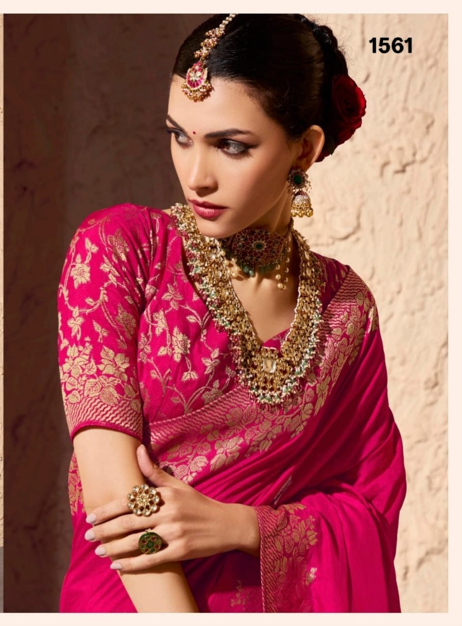 INDRI Pure Viscose Silk Saree