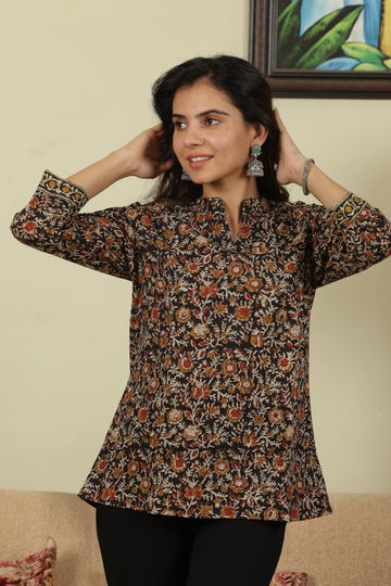 Premium Cotton Handprint Tops