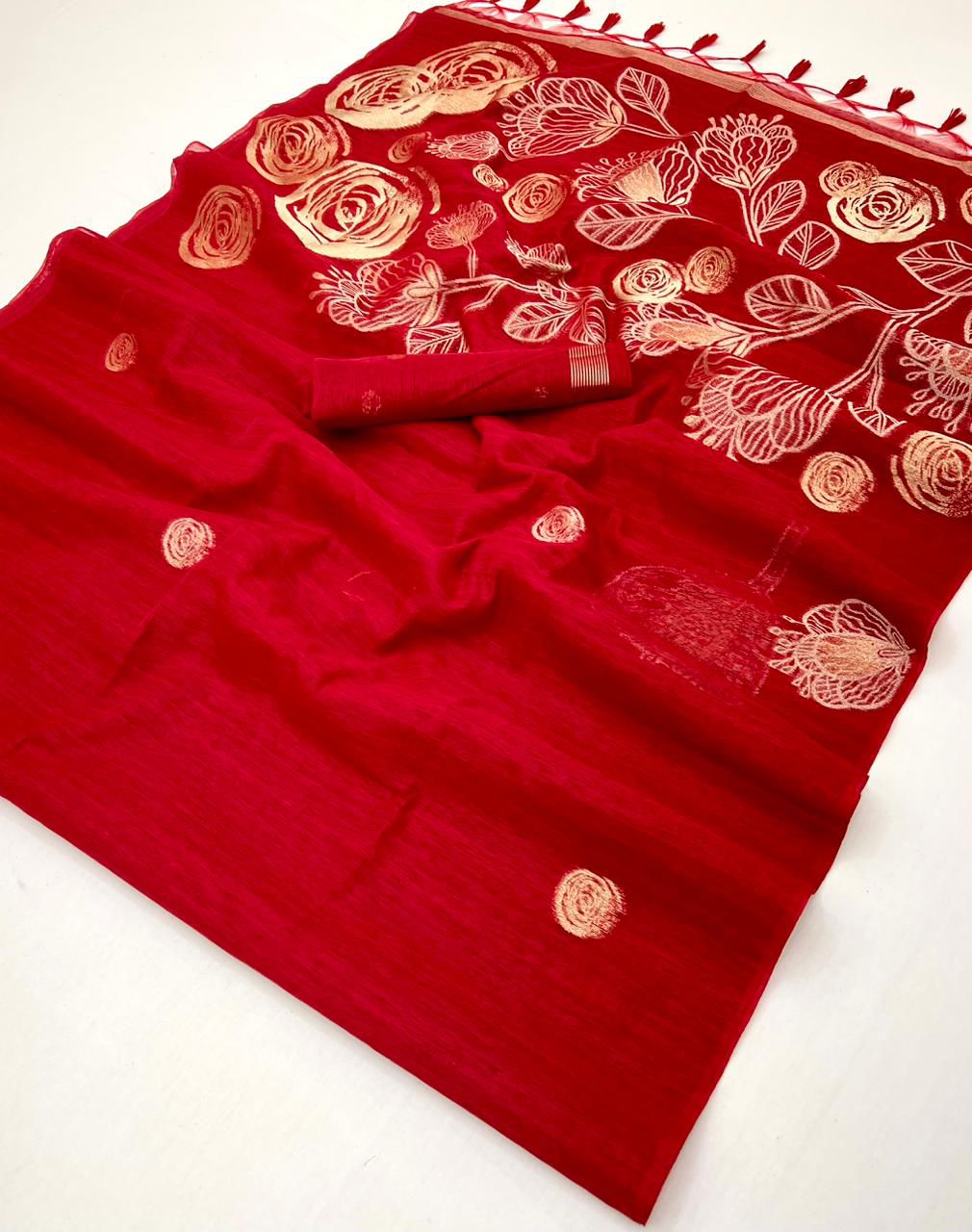 Sensation Pure Munga Silk Handloom Weaving Saree