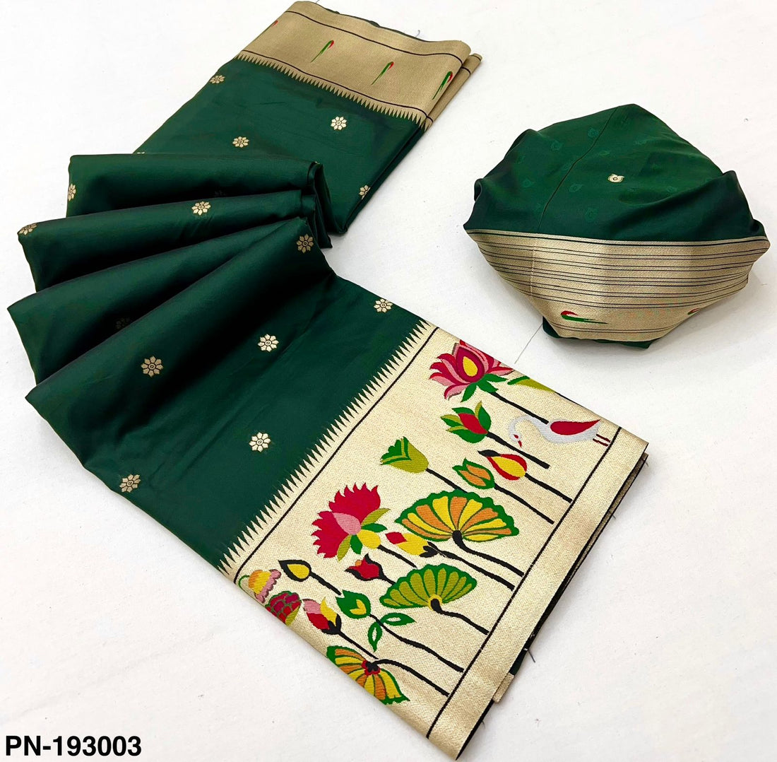 Pure Paithani Silk Saree with Traditional Zari Weaving