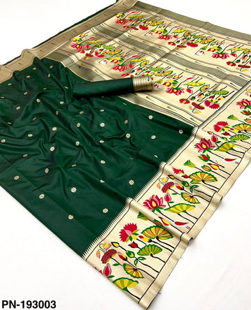 Pure Paithani Silk Saree with Traditional Zari Weaving