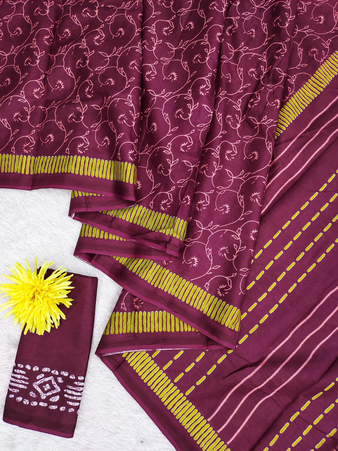 Ajrakh Fancy Hand Block Mulmul Cotton Sarees – Feel the Luxury of Soft Cotton